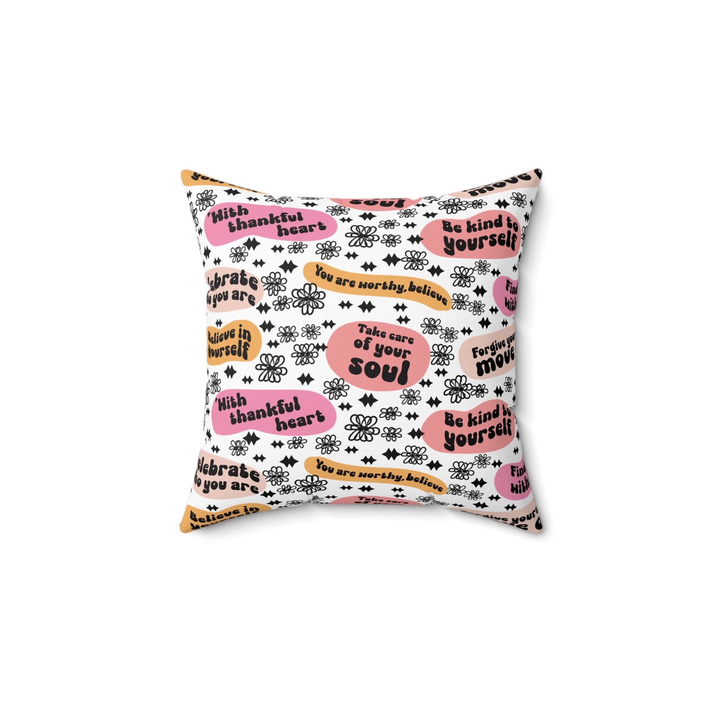 Spun Polyester Square Pillow