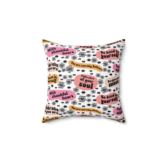 Spun Polyester Square Pillow