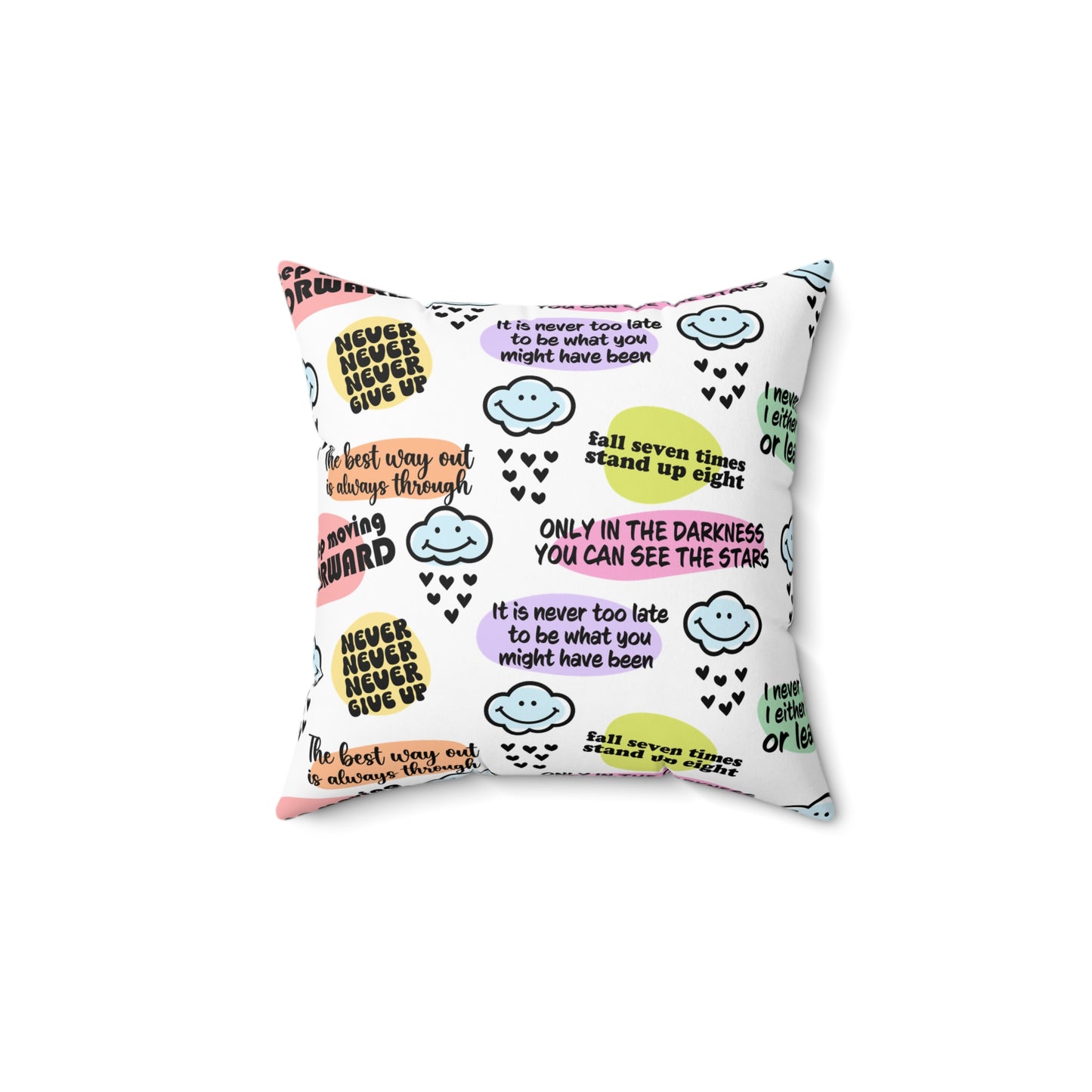 Spun Polyester Square Pillow